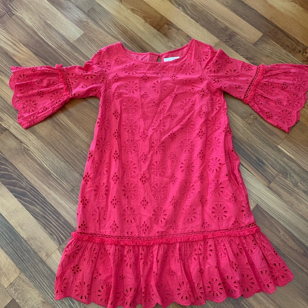Anthropologie Pink Dress with Pockets